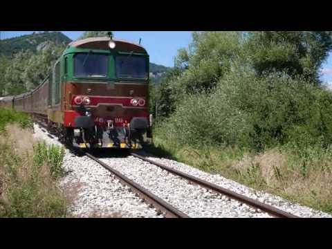 Treno storico a San Pietro Avellana (Isernia) 13-8-2016