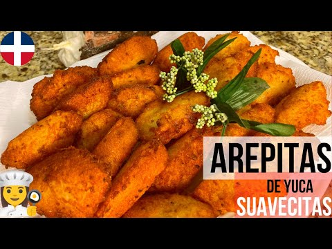 🔴Como hacer AREPITAS DE YUCA DOMINICANAS🔴 Receta rápida 🇩🇴
