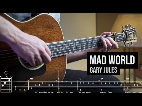 Mad World ⎥ Fingerstyle Guitar (tab tutorial)