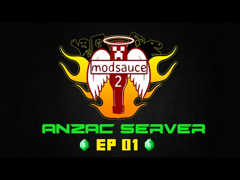 1.7.10 Modsauce 2 SMP Lets Play Anzac Server - Episode 01