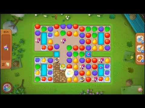 Gardenscapes Level 854 No Booster 🌲 Super Hard l MiniGames