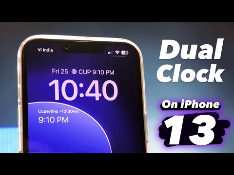 How to Enable Dual Clock on any iPhone 13 [iOS 16]