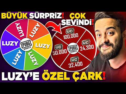 YILLAR SONRA LUZY E BÜYÜK SÜRPRİZ! 50.000 UC LUZY ÖZEL ÇARK YAPTIK! PUBG Mobile