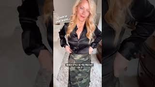 Cinch in your waist! Which style do you prefer? 💭 #shortsvideo #fashionideas #ootd