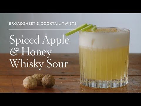 Broadsheet's Cocktail Twists: Spiced Apple & Honey Whisky Sour
