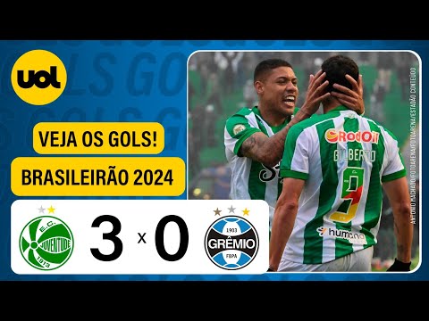 JUVENTUDE 3 X 0 GRÊMIO - VEJA OS GOLS DE GILBERTO, JOÃO LUCAS E ERICK FARIAS - CAMPEONATO BRASILEIRO