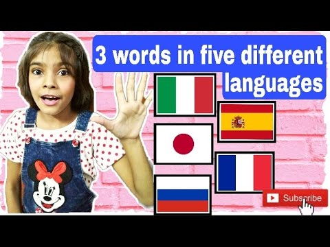 How to say Hello,come here& let's go in 5 countries languages(Russian,Italian,Spanish, Japan&French)