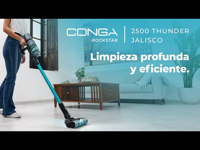 Cecotec Conga Rockstar 2500 Thunder Jalisco Aspirador Vertical/Mão sem Fio 33.6V 400W video