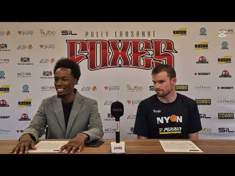 Conférence de presse Pully Lausanne Foxes vs BBC Nyon - 13.04.2025