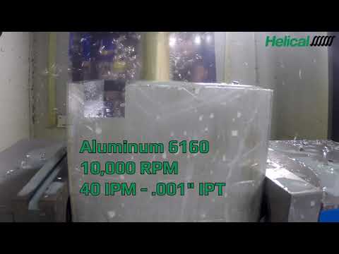 Slotting in Aluminum with Helical Chipbreaker End Mill