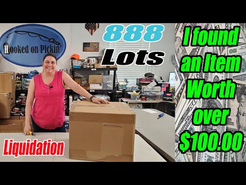 Unboxing 888 Lots Liquidation - We Found an Item Worth Over $100.00 in this Box - Online Reselling