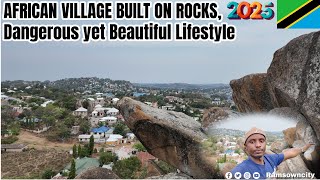 Unbelievable! People Living and Building Homes on Dangerous African Rocks 🏠⛰️
