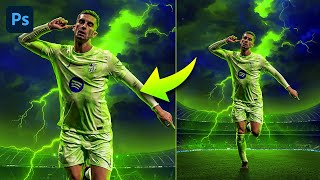 Photoshop Beginner Tutorial - Football Poster Design
