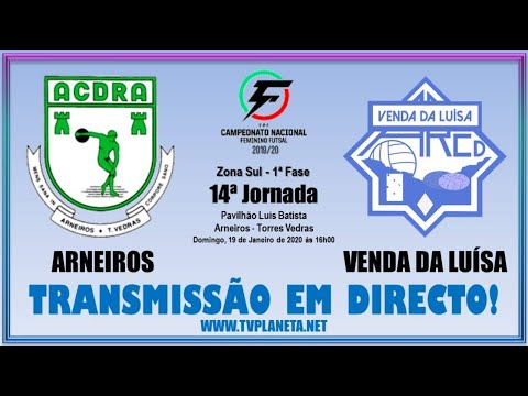 Transmissão Futsal Feminino: ARNEIROS x VENDA DA LUÍSA - CN FPF 2019/20