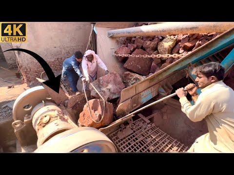 Big Rock Jaw Crusher Machine in Action | Powerful Stone Crushing ASMR Sounds