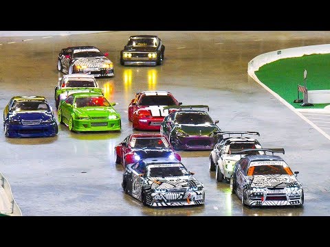 GREAT RC DRIFT CAR RACE MODELS IN PAIR COMPETITION / Modell+Technik Stuttgart 2017 Video