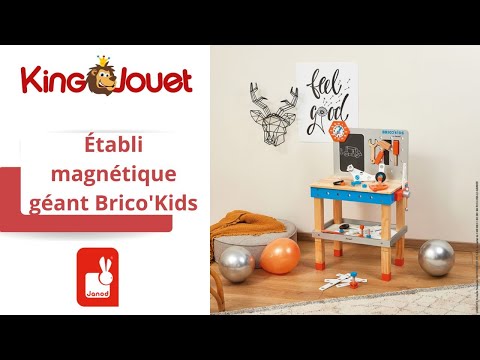 Etabli en bois enfant - Jouet de bricolage avec accessoires - Janod
