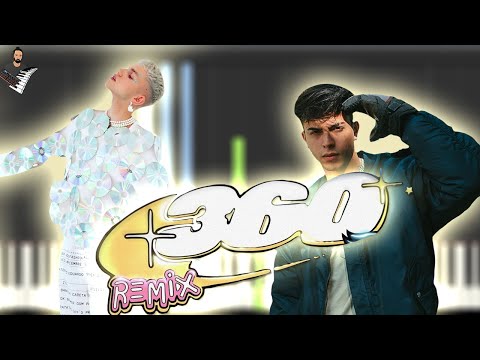 Marc Seguí, Rusherking - 360 Remix | Instrumental Piano Tutorial / Partitura / Karaoke / MIDI