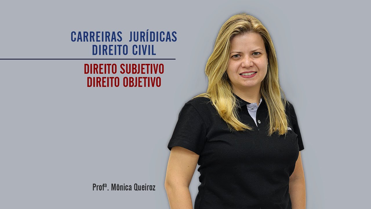 Direito Civil/Direito Subjetivo/Direito Objetivo/Mônica Queiroz