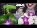 ASMR AVOCADO WHITE STRAWBERRY CARAMEL SAUCE RELAXING EATING SOUNDS NO TALKING SAS ASMR