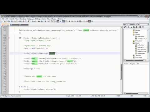 CodeIgniter Tutorials Registration Login Part 10 13