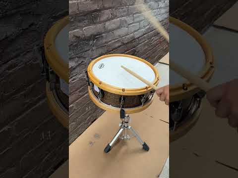 Custom 14x5.5 Bronze Sparkle Acrylic/Composite Snare Drum w/ INDe Throw-Off & Fat Cat Wires image 19