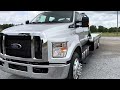 2022 FORD F750 ROLLBACK TOW TRUCK CAR HAULER FLATBED WHEEL LIFT LOW MILES FOR SALE