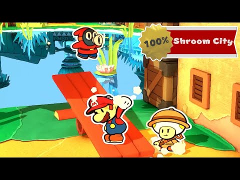 Paper Mario The Origami King - 100% Walkthrough - Shroom City