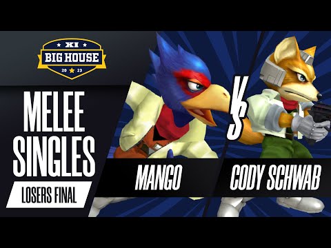 Mang0 (Falco) vs Cody Schwab (Fox) - Melee Singles Losers Final - The Big House 11
