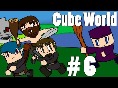 Cube World (Alpha) Co-op w/ Mischief & The Party Crew Part 6 - This Castle Is Dangerous
