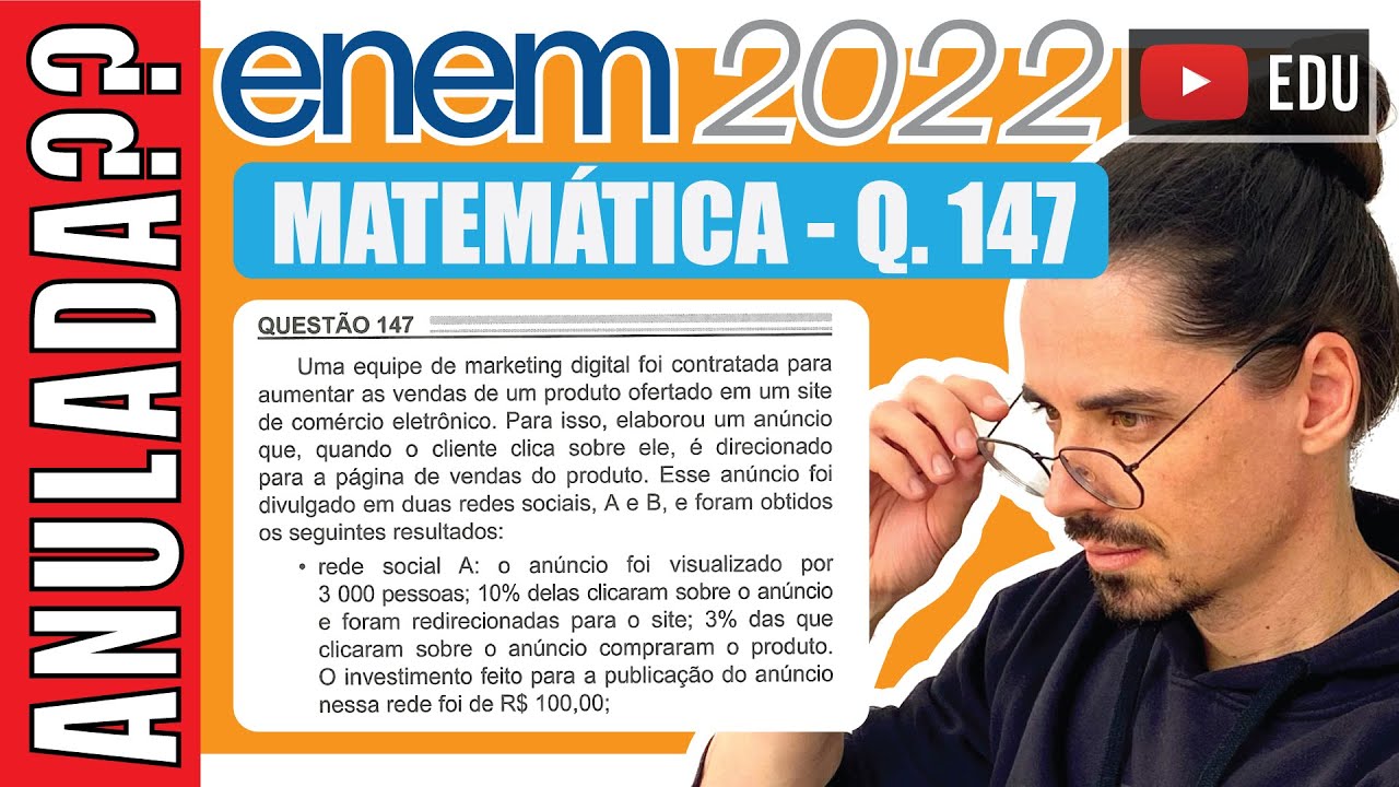[ENEM 2022] 147 📘 RAZÃO E PROPORÇÃO Uma equipe de marketing digital foi contratada para aumentar