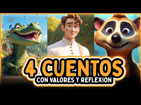 4 Cuentos COMPLETOS con VALORES Y SABIDURÍA