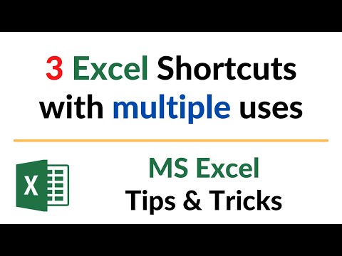 25 Advanced Excel Shortcuts