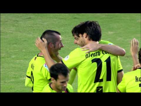 Gol de Alain Arroyo (0-1) en el Real Murcia - Deportivo Mirandés Jornada 5