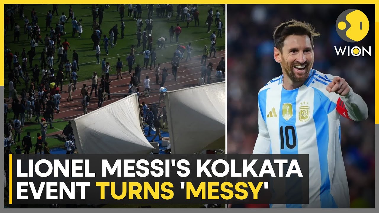Messi In India: Fans Throw Bottles, Chairs After Blink and Miss Messi Event | WION