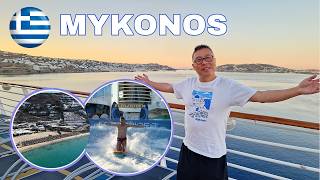 Our Perfect Day in Mykonos 🇬🇷  - Elia Beach + Ship Fun (Voyager of the Seas EP 2)