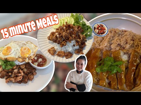 15 Minute Meals •3 Easy Dinner Recipes |ThaiChef Food