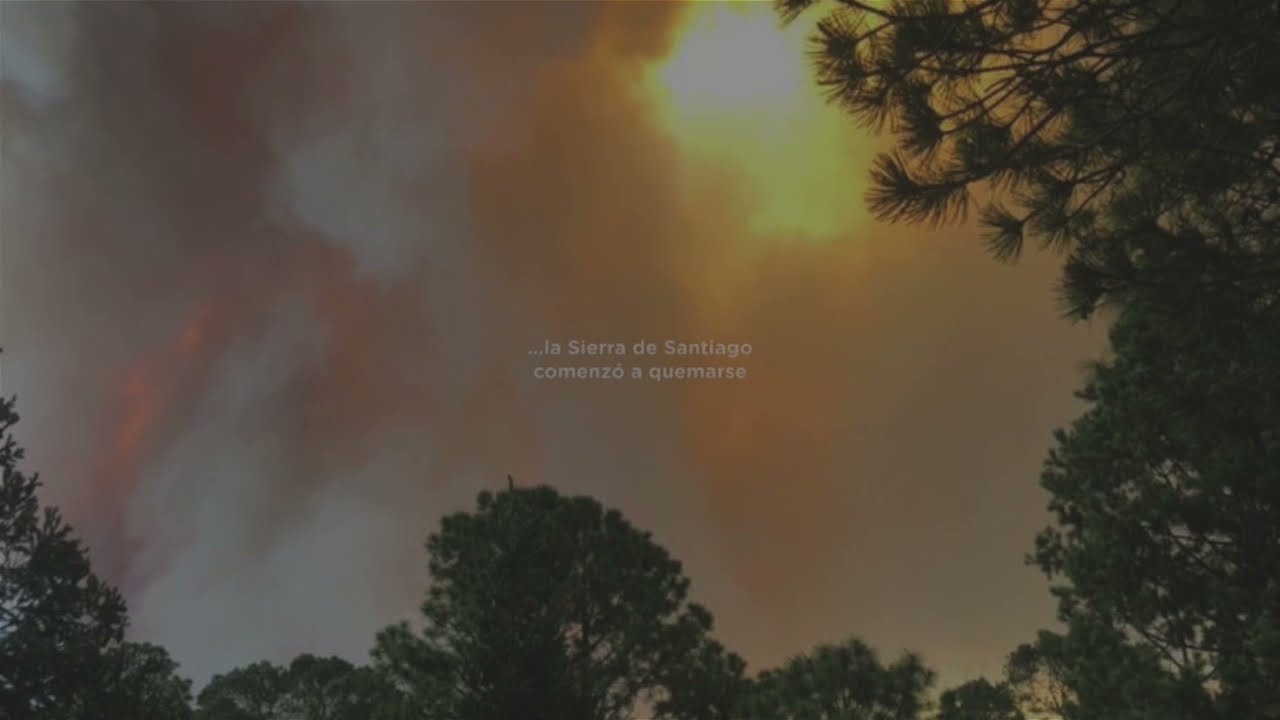 Incendio Sierra de Santiago