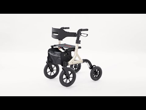 Rollator Walker Installation Guide - MAXWALK 12" Rubber Wheels - MW2402