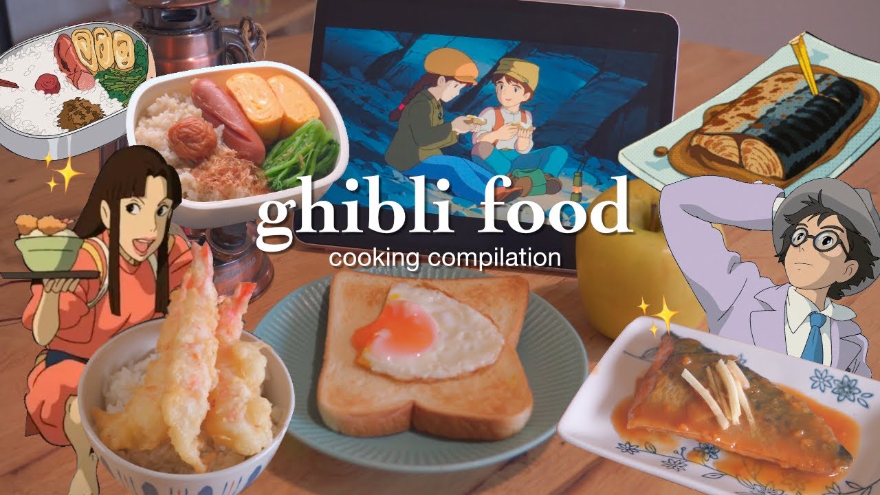 Cooking Studio Ghibli Food 🍽 From Up On Poppy Hill, Laputa, The Wind Rises & Spirited Away ✨