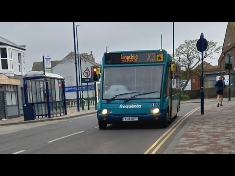 Rare Allocation: Arriva North East Optare solo 2863 [YJ11 OHY] operating the X3 to Lingdale