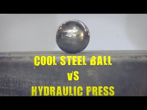 Steel Ball vs 500 Ton Hydraulic Press