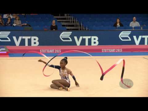 Sofia HIGINO (ANG) 2015 Rhythmic Worlds Stuttgart - Qualifications Ribbon