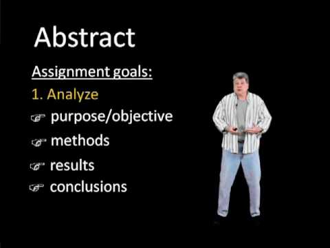 How to Write an APA Abstract Video