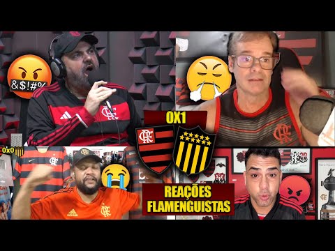 REAÇÕES dos FLAMENGUISTAS FURIOSOS com a DERROTA - FLAMENGO 0X1 PEÑAROL [REACT LIBERTADORES 2024]