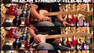 Video thumbnail for Fender Mexican Standard vs Player Series Telecaster and Stratocaster by Yogi The Guitarist