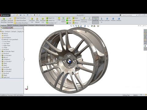 Solidworks tutorial | sketch Wheel Rim in Solidworks