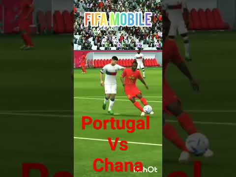 PORTUGAL VS CHANA FIFA MOBILE #sohrts #soht #portugal #vs #chana #shortsfeed