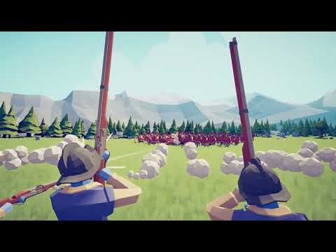 Musketeer Battle Line vs Big Cavalry Charge - TABS | Quickbattle