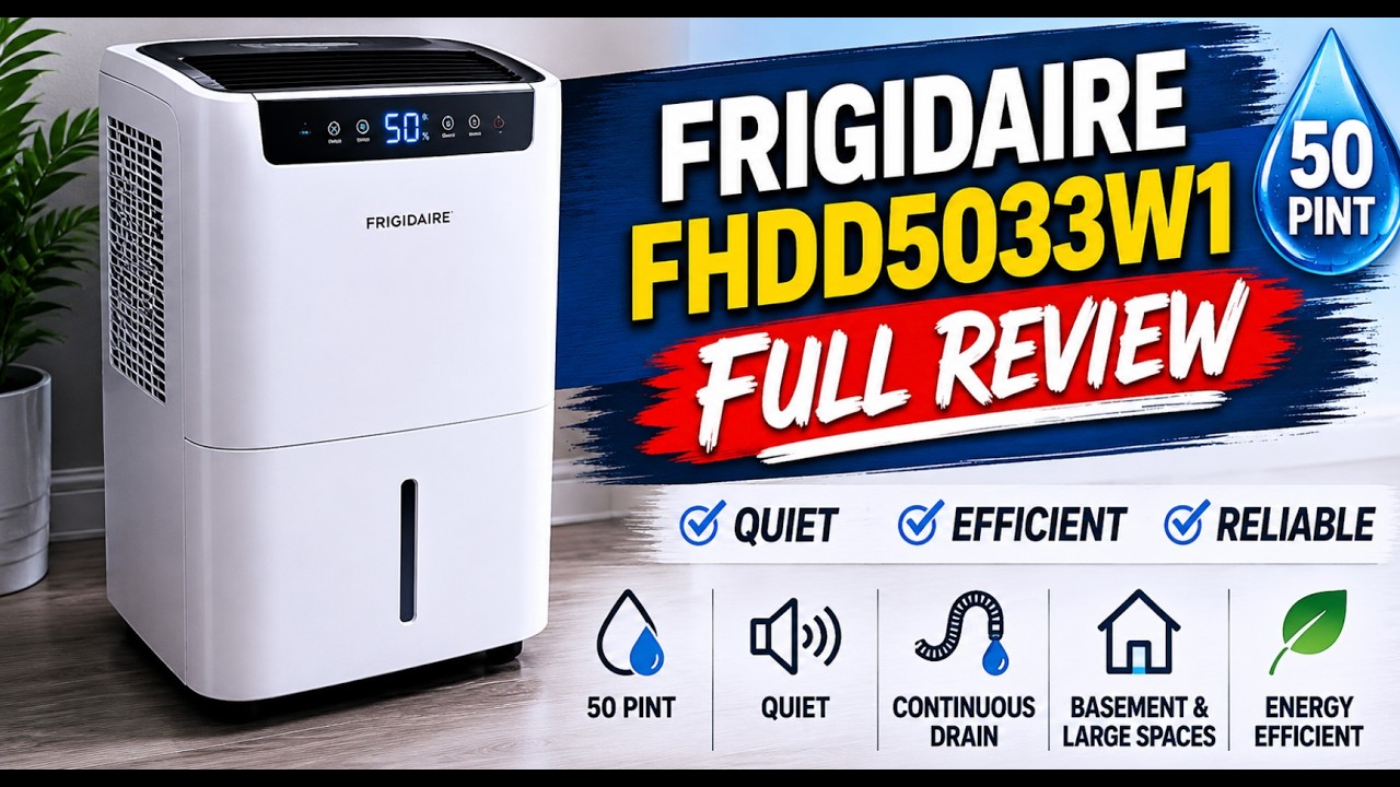 🔥 Frigidaire FHDD5033W1 Dehumidifier Review➔ Is It Worth Buying in 2026?